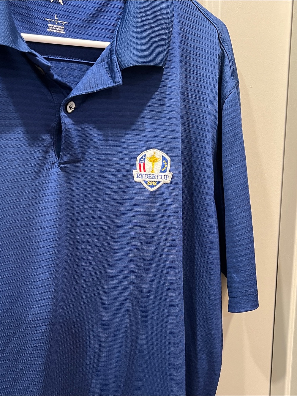 Antigua Blue Ryder Cup Embroidered Men's Polo